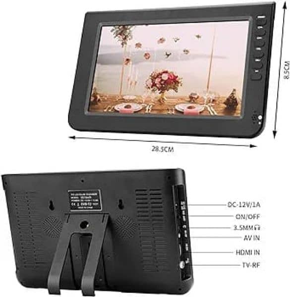 portable 10.1 inch monitor  rechargeable 3
