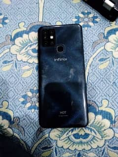 4/64 Infinix hot 10 condition 10/8 PTA approved box ha charger nhi ha