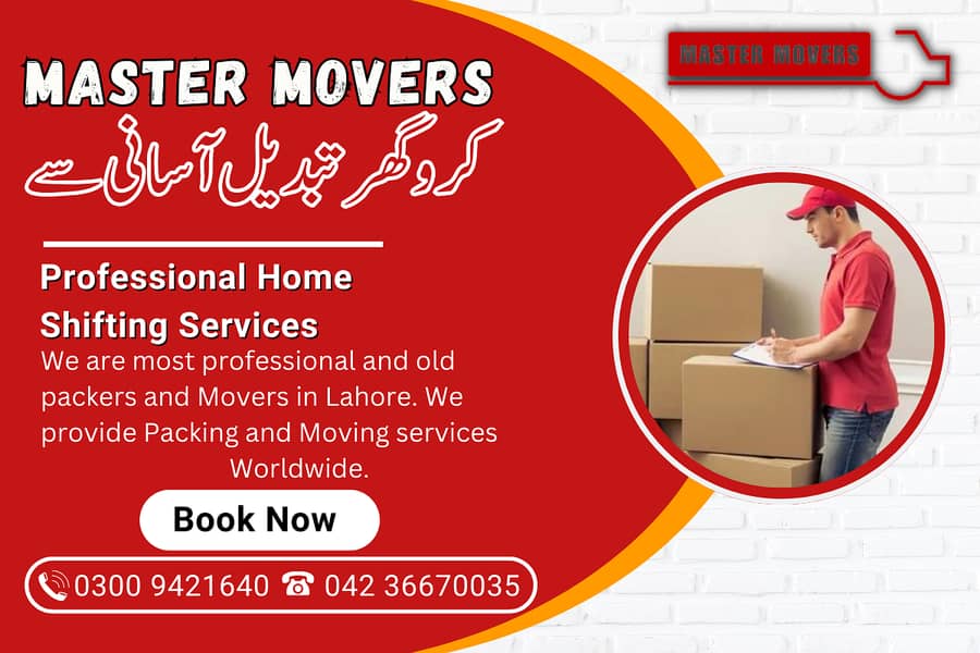 Master Packers and Movers - Top Class Moving Company 0