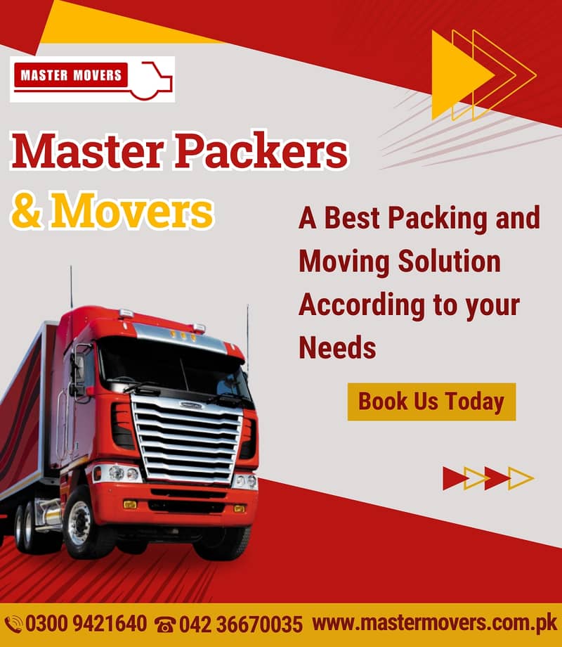 Master Packers and Movers - Top Class Moving Company 1
