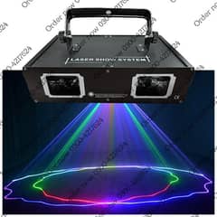 Dual RGB Decor Laser Beam Line Scanner Projector DJ Disco Stage Light