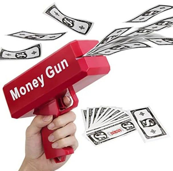 Money Gun - Rain Money - Money Spraying Gun - Toy Gun 4
