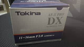 Tokina Pro DX-II 11-16mm f/2.8 Ultra wide angle lens.