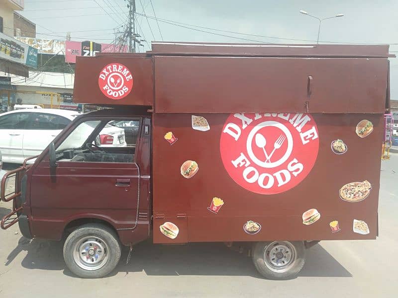 Suzuki pickup restaurant for sale with foldable roof 3