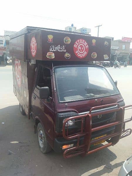 Suzuki pickup restaurant for sale with foldable roof 5