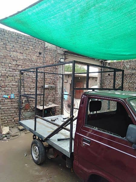 Suzuki pickup restaurant for sale with foldable roof 7