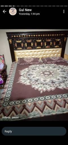 bed set with side tables and metress