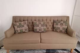 new sofa 3 seater greenish brown colour