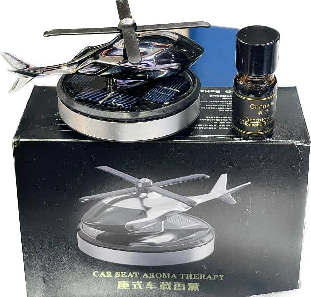 Car Solar helicopter/ solar aeroplane with fragrance premium quality 0