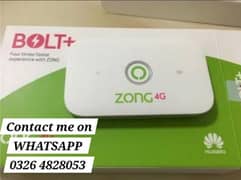 Unlocked Zong 4G Device|jazz|Iphone|jv|Contact on Whatsapp 03264828053