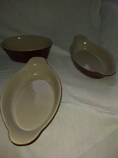 Beautiful entree dishes 3 piece set 0