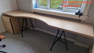 Long Chiboard Desk Table- L SHAPE       (چورائی ڈیڈ فوٹ لمبائی18 ف)