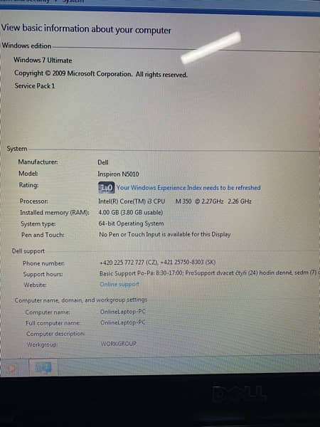 Dell Inspiron I3 First generation (All Okay) 7
