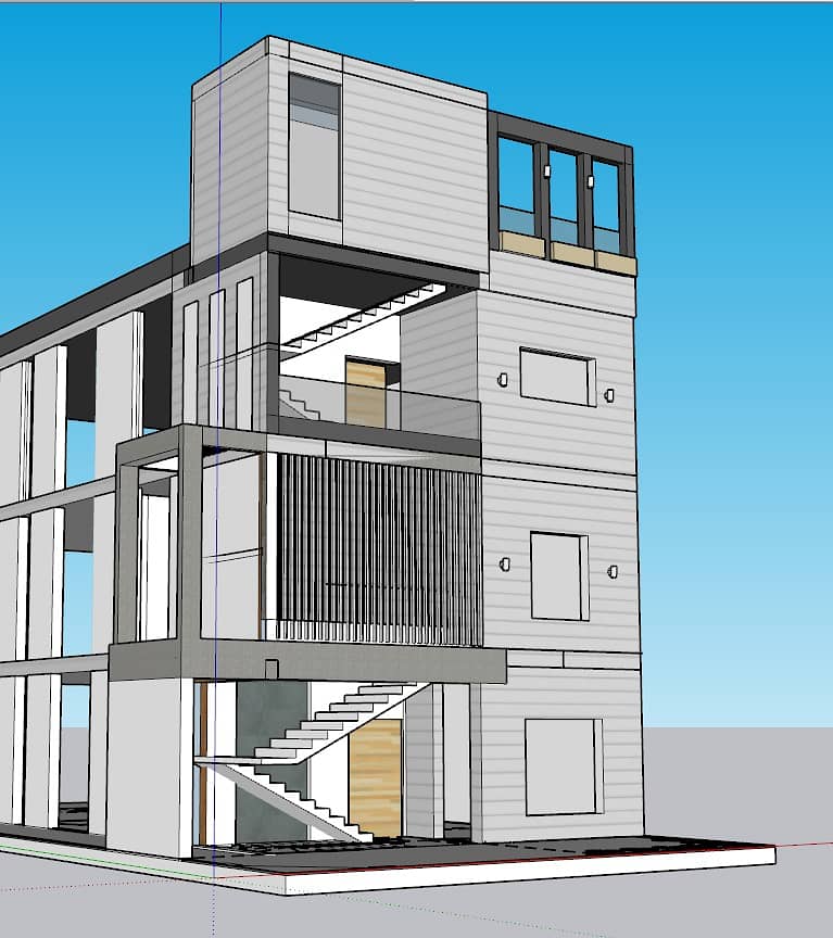10 Marla Grey structure house in AWT Phase 2 lahore 1