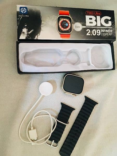 T900 Ultra Smart Watch 2.09 infinite display with box belt and charger 0