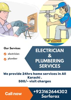 Electrician and Plumbering services