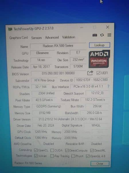 rx580 8gb for sale 5