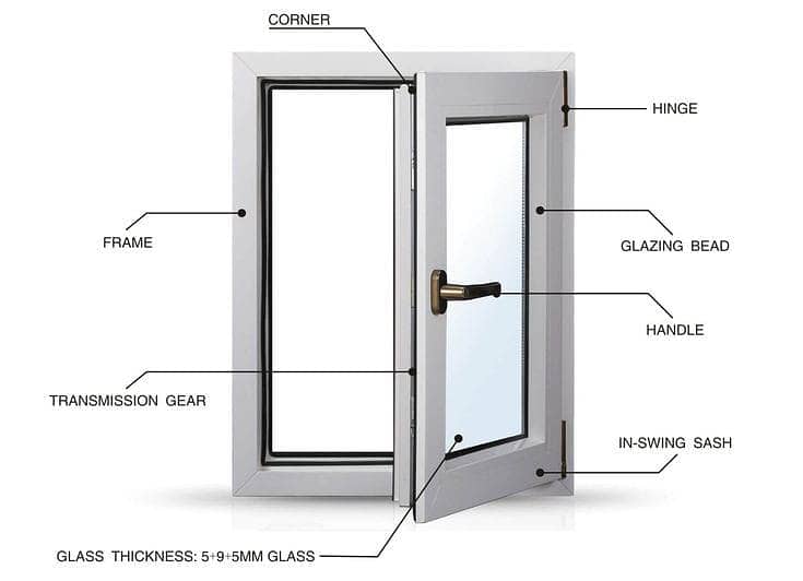 Aluminium Windows/door & Glass Work Shower Cubical/Glass Office Cabin/ 15