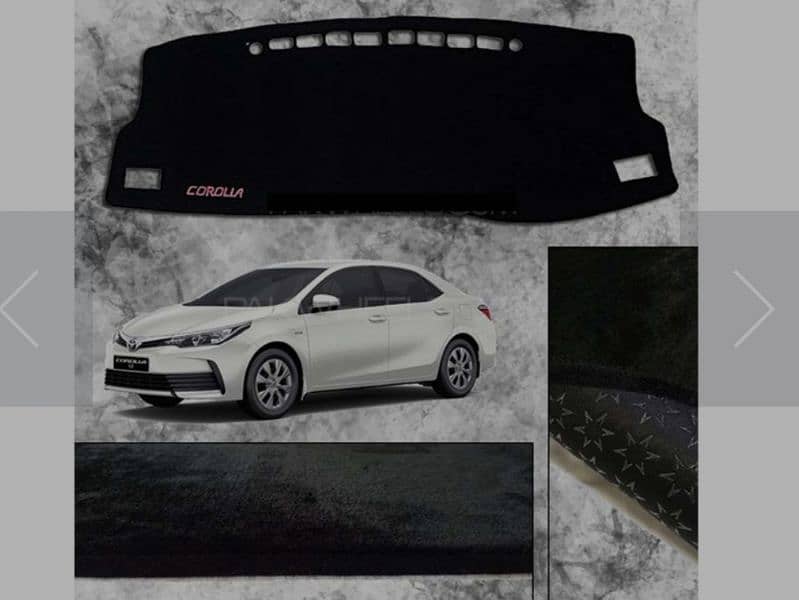 Toyota Corolla 2014-2021 Dashboard Cover Mat - Heat Proof Material 1