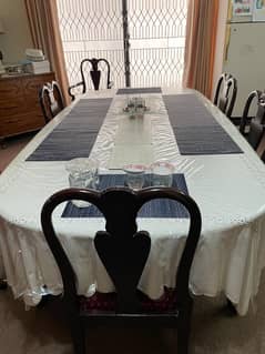 dining table/wooden dining table/8 seater dining/dining with 8 chairs