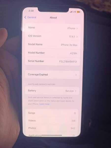 Iphone xs max physical dual sim working non pta not jv 4