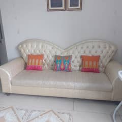 Almost new 7 seater sofa set for sale shop price 3lac