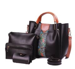 ladies leather handbag pack of 4