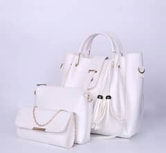 Ladies leather handbag pack of 3