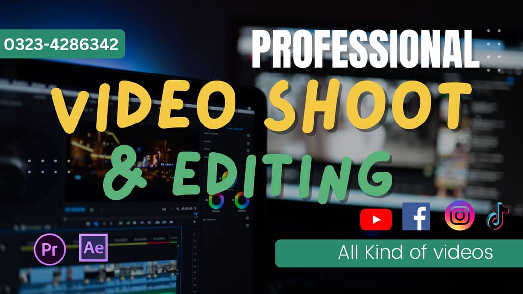 Professional video Editing and graphics Design 0