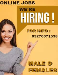 Job for Males, Females, Students (Part time, Full time Home Based Job