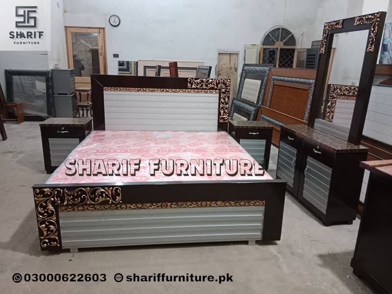 Double Bed / Bed Set / Side Tables / Furniture 1