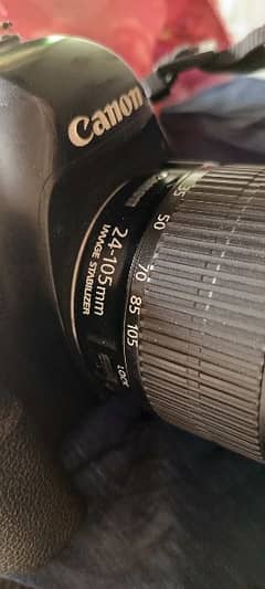 6d canon camera lens 24.105stm all okay condition 9/10
