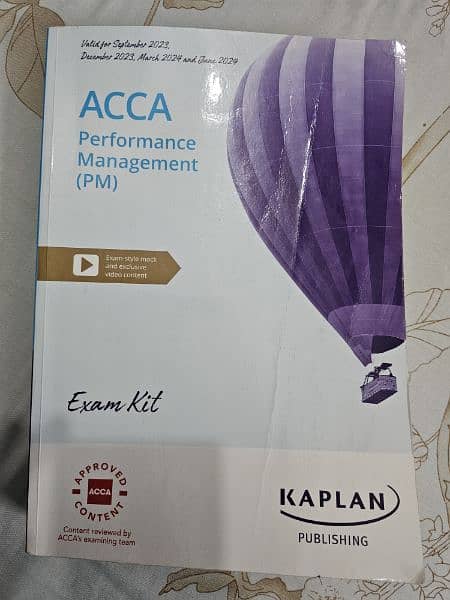 ACCA F5 PERFORMANCE MANAGEMENT PM KAPLAN EXAM KIT FOR JUNE 2024 0