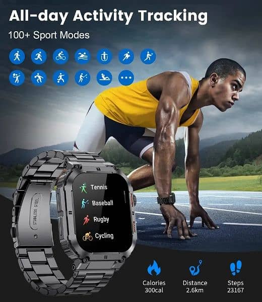 Smart watch Bluetooth call Health fitness,heart rate,blood pressure 4