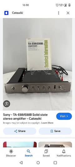 Sony preamplifier TA -E88B