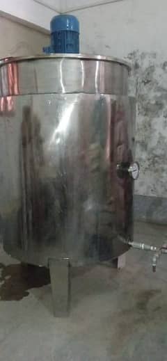 Ss steel body double jacket food grade juice mixer 300 liter