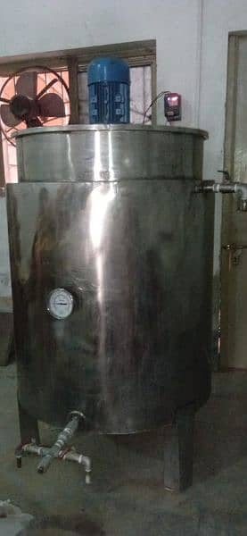 Ss steel body double jacket food grade juice mixer 300 liter 1