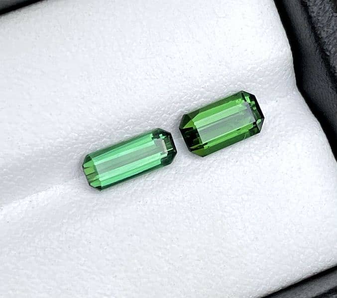 2 carats Green Colour Beautiful Tourmaline Facete From Afghanistan 0