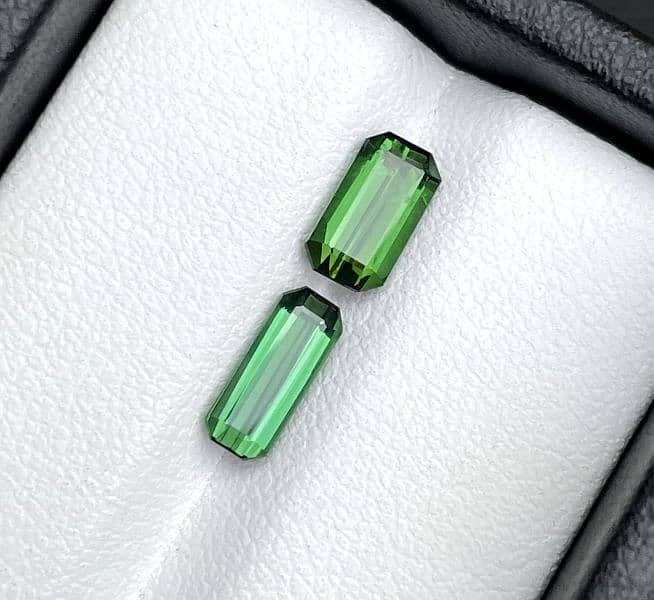 2 carats Green Colour Beautiful Tourmaline Facete From Afghanistan 1