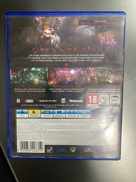 DOOM For PS4 (Price Negotiable) 3