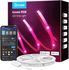 Govee 10 miter Smart LED Strip Lights, RGB WiFi LED Lights Work