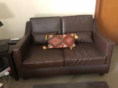 Leather Sofa good condition 2 seater