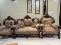 proper solid wood  sofa set