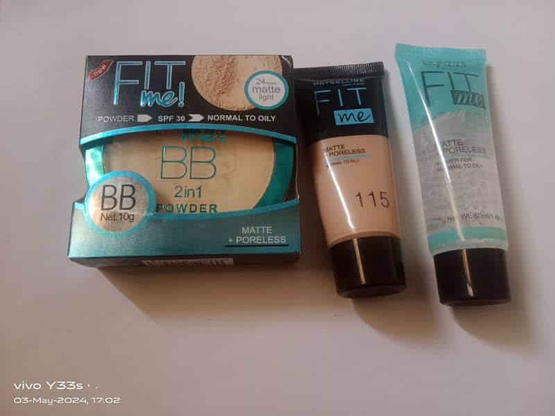 deal of 3 fitme foundation face powder and primer 1