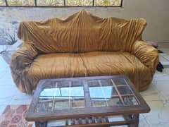 Chinyouti sofa set pure wooden new condition all ok