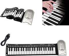 Roll Up Piano, 49 Keys Electric Keyboard, External headphones, externa