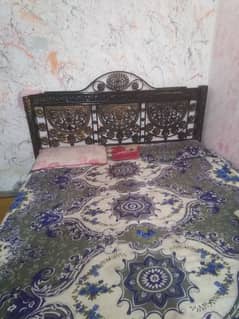 Iron double bed with 5 seater sofa iron
