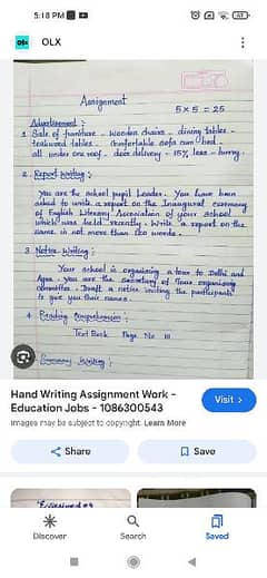 Assignment writing work available in cheapest rate