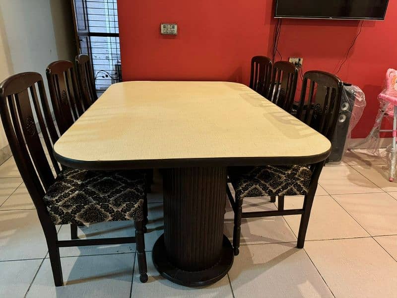 6 Seater Dinning table with chairs 1