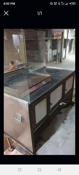 Counter + Hot plate (All Material 18 Gage Steen less steel )